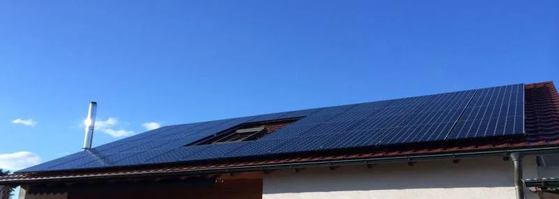 Einfamilienhausanlage, Solarstromanlage
