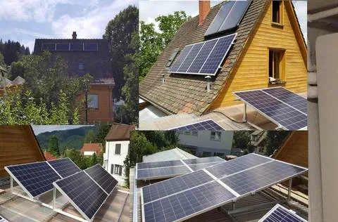 Ost, Süd, West, Solarstromanlage