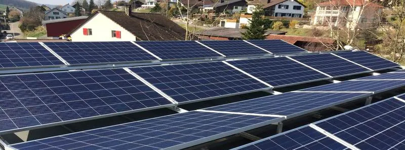 Solarstromanlage in Zuzgen (CH)